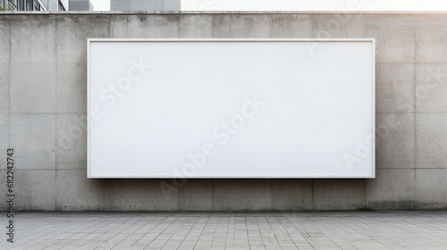 blank city billboard mockup on urban wall © Spear