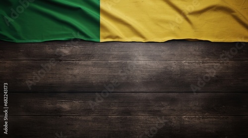 A Green and Yellow Flag