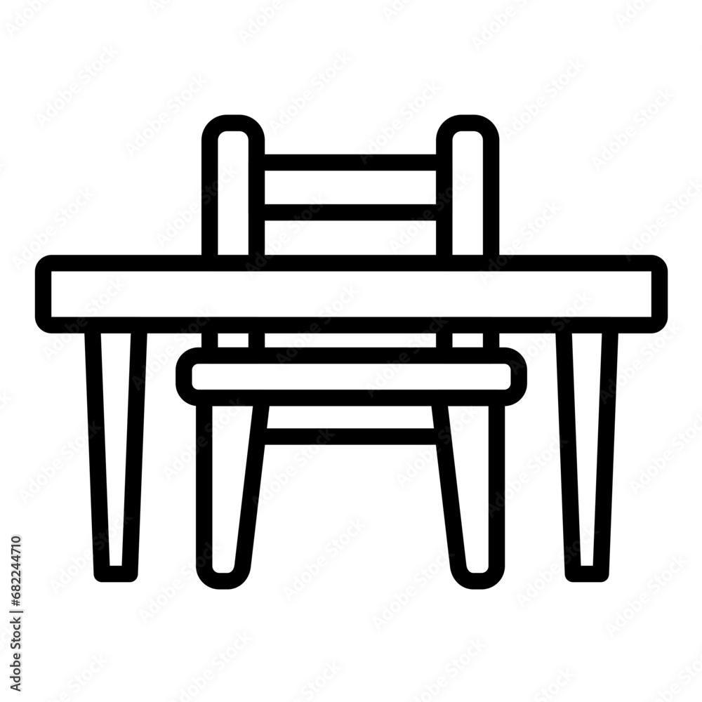 School Desk Icon School Desk Icon