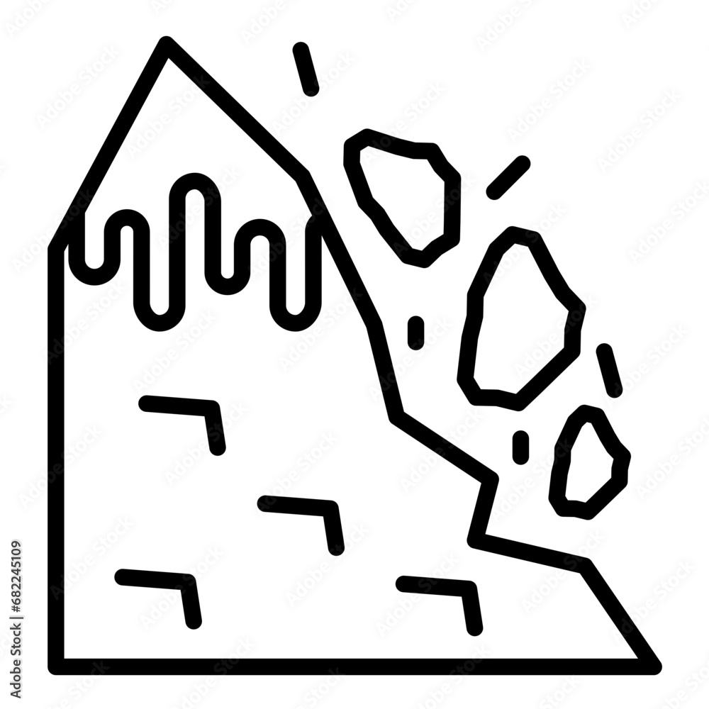 Snow Avalanche Icon Snow Avalanche Icon