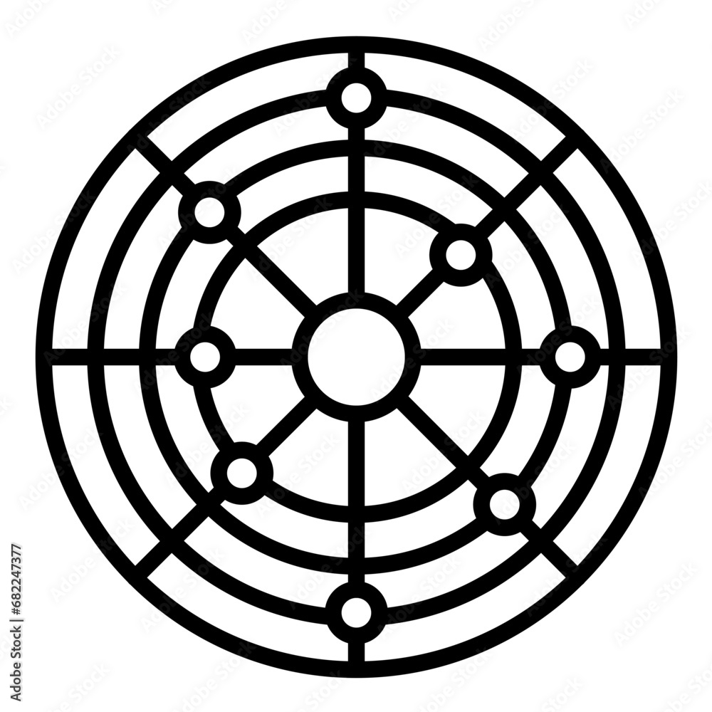 Radar Pie Chart Icon Radar Pie Chart Icon