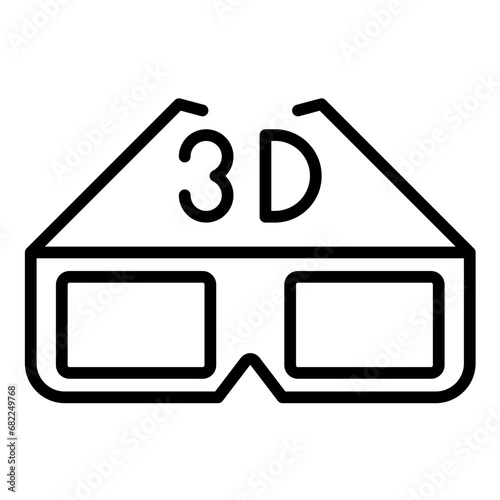 3d Glasses Icon