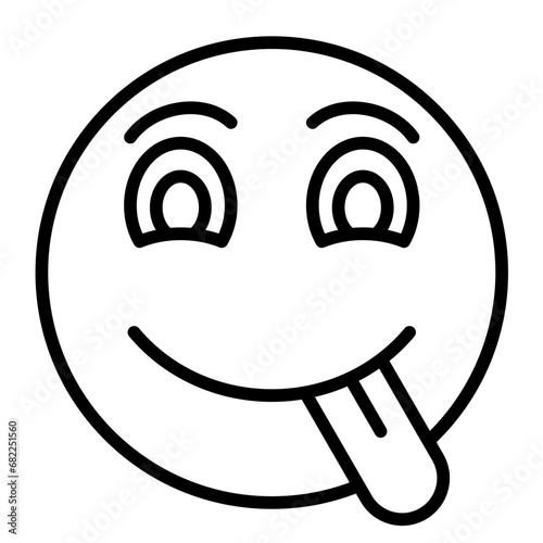 Face Savoring Food Icon