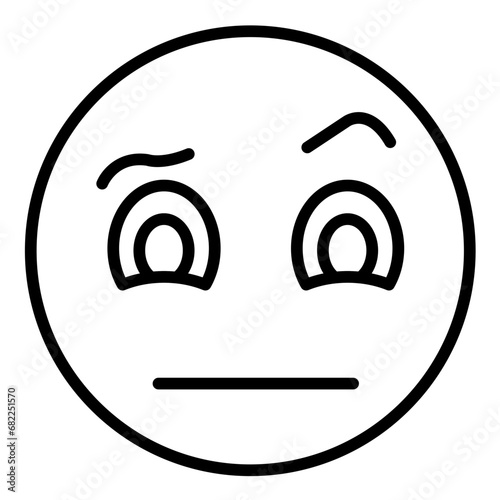 Face with Raised Eyebrow Icon