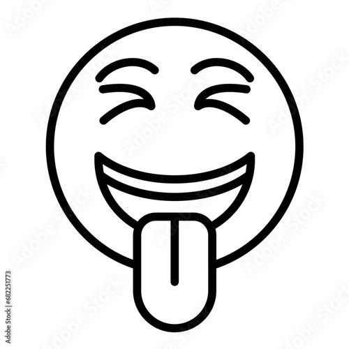 Squinting Face with Tongue Icon
