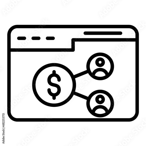Web Affiliate Marketing Icon