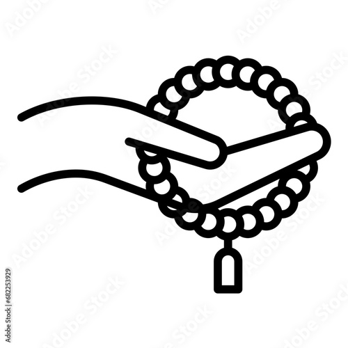Praying Beads Icon