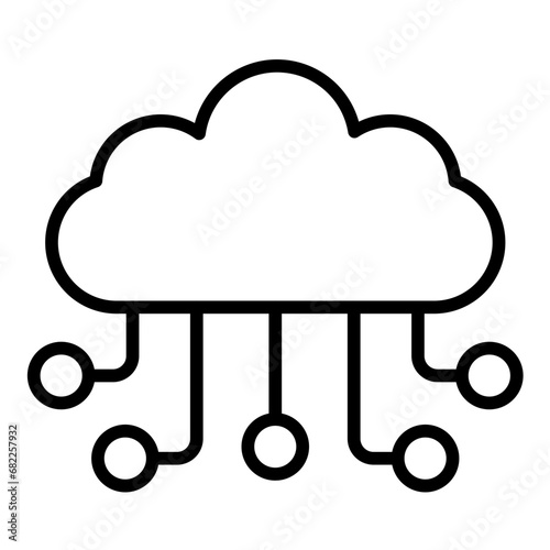 Cloud Distribution Icon