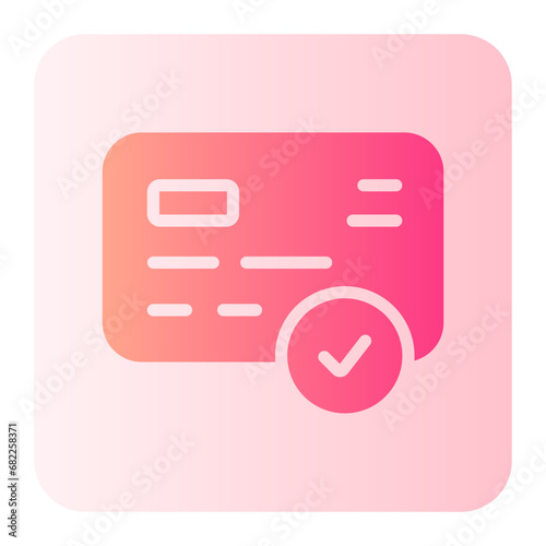 credit card gradient icon