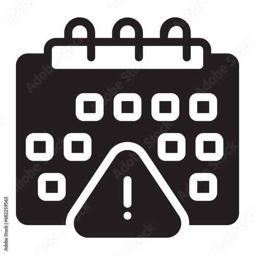 due date glyph icon