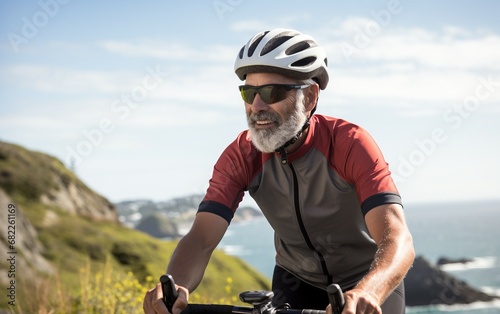 Old-Age Man Solo Cyclist's Companion © Umar