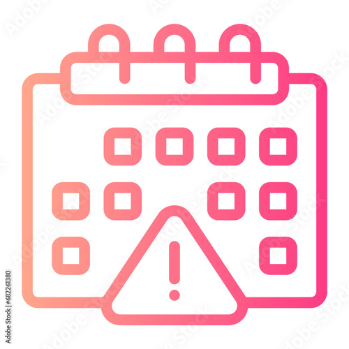 due date gradient icon