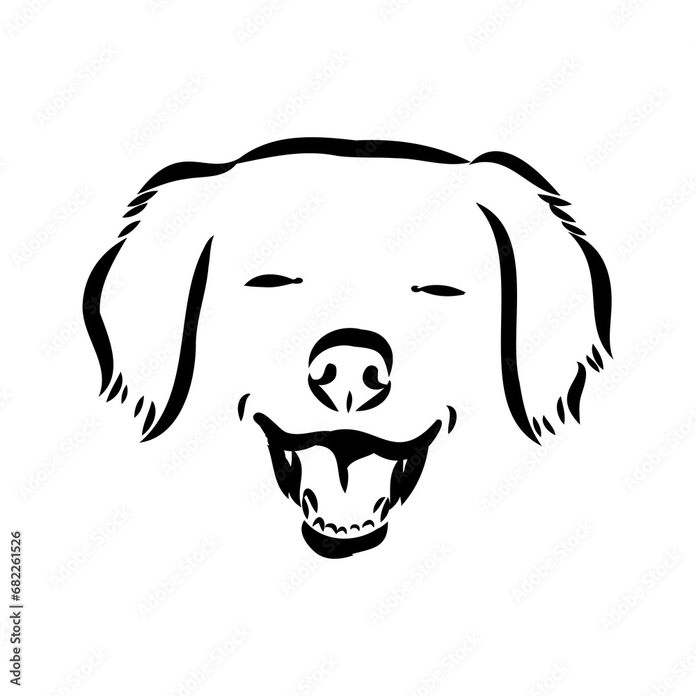 Akbash dog hand drawing. Vector illustration isolated on white background. Akbash dog hand drawing. Vector illustration isolated on white background.