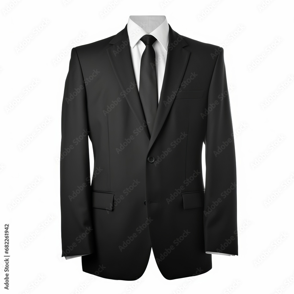 A Classic, Timeless Image: The Elegance of a Black and White Suit and Tie A Classic, Timeless Image: The Elegance of a Black and White Suit and Tie
