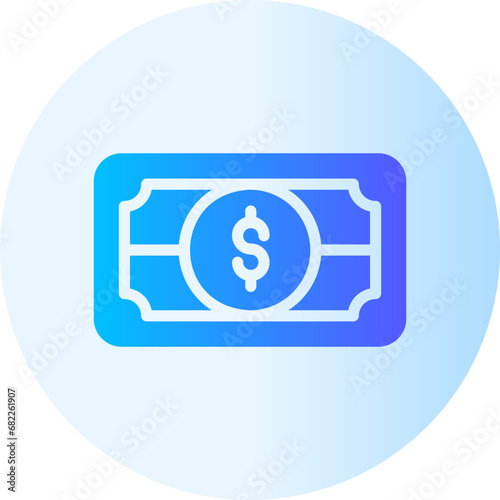 money gradient icon