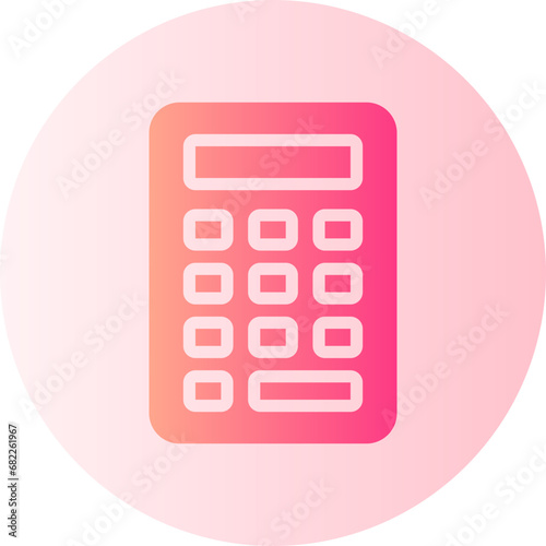 calculator gradient icon