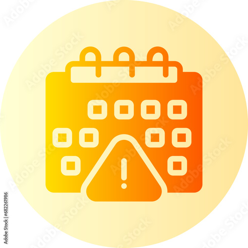 due date gradient icon