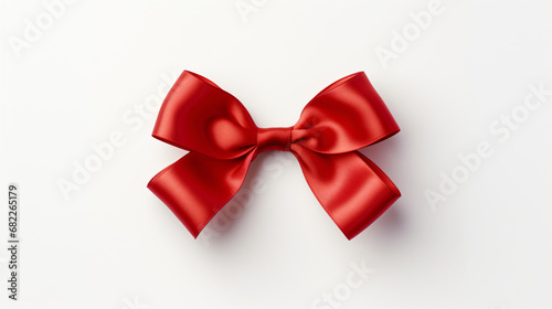 Gift Ribbon Bow on white background