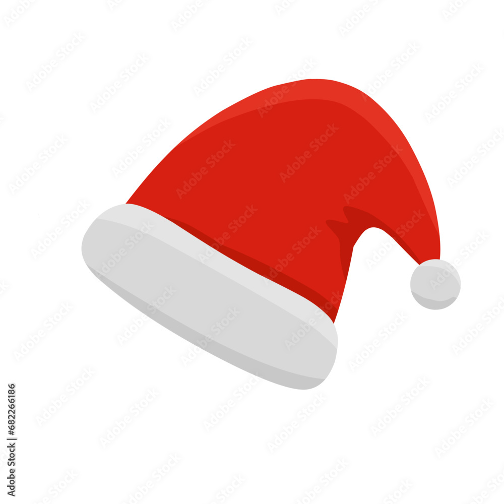 santa claus hat isolated, christmas element santa claus hat isolated, christmas element