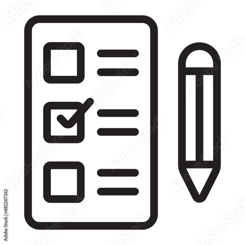ballot line icon