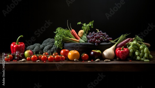 A Vibrant Harvest of Fresh and Colorful Vegetables