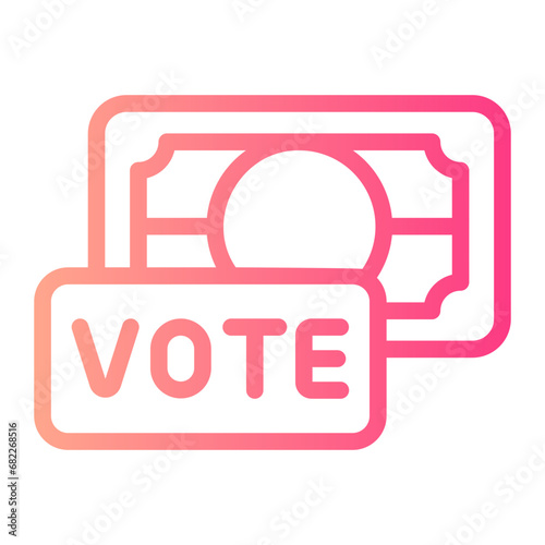 bribe gradient icon