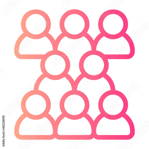 group gradient icon
