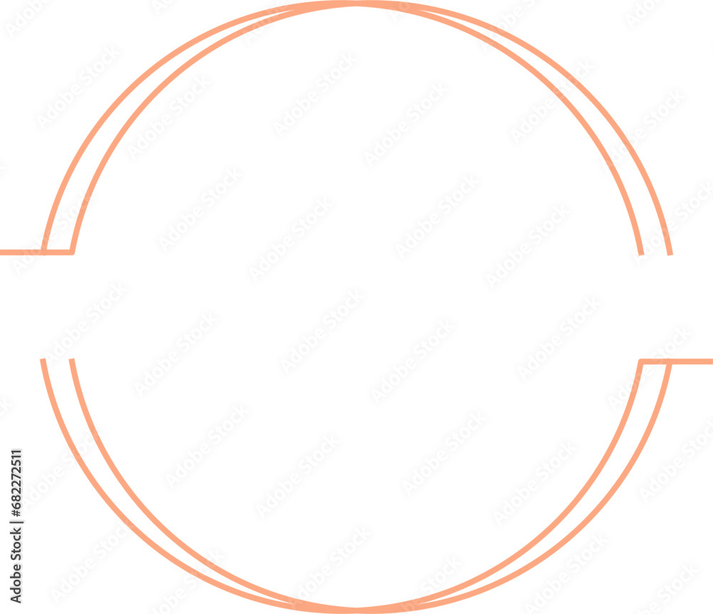 Simple Circle Logo Frame Border Illustration Simple Circle Logo Frame Border Illustration