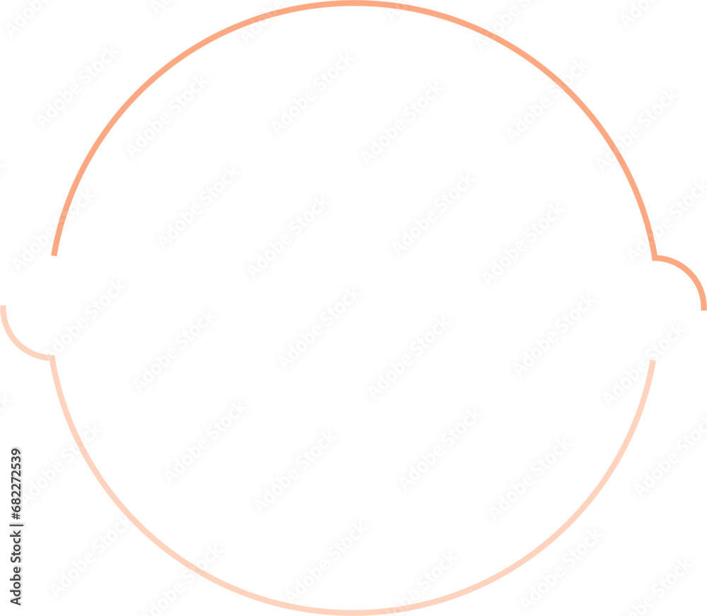 Simple Circle Logo Frame Border Illustration Simple Circle Logo Frame Border Illustration