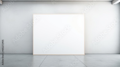 A blank canvas set against a clean white background  AI generated illustration