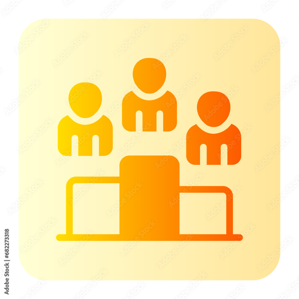 podium gradient icon