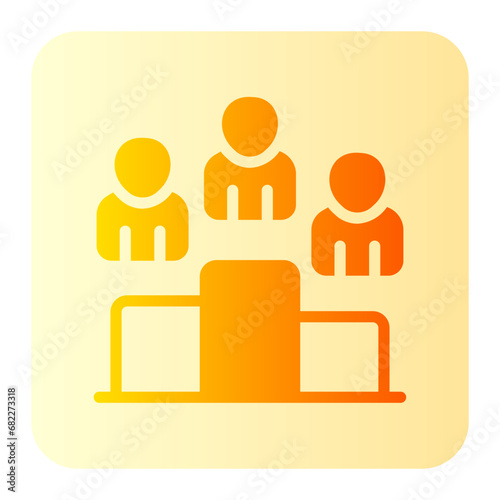 podium gradient icon