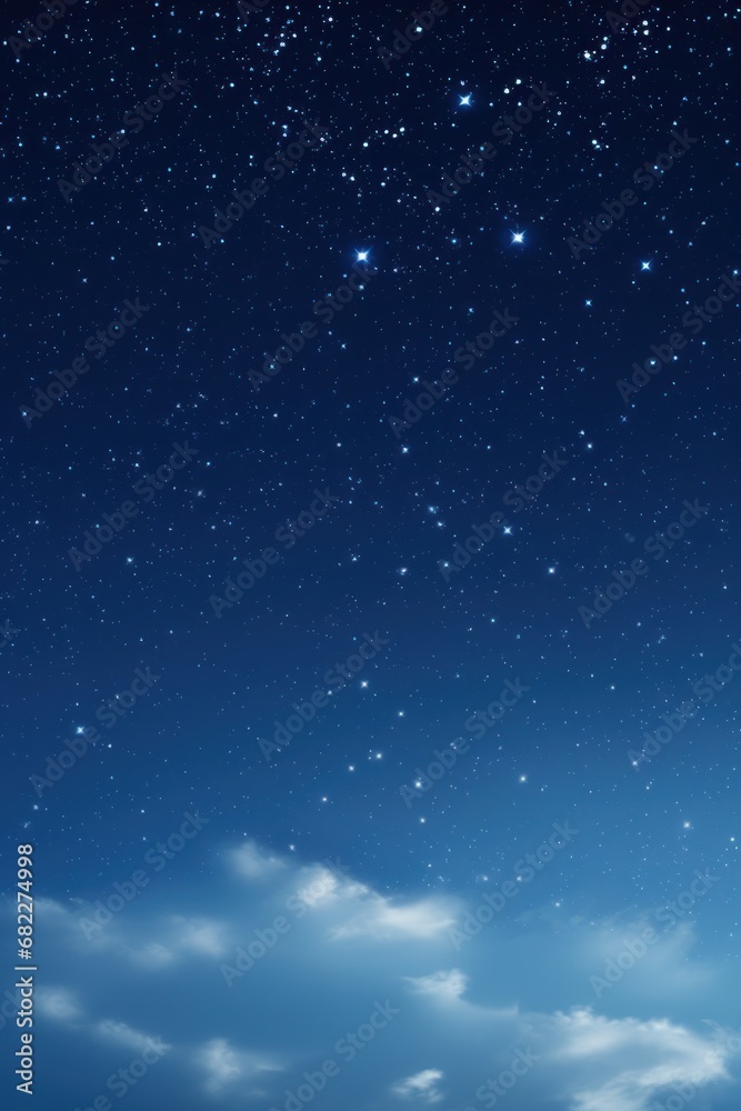 Fototapeta premium A clear night sky for product mockup AI generated illustration