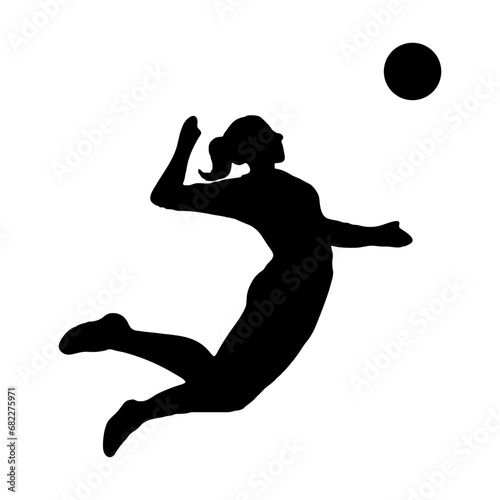 silhouette of people playing volleyball