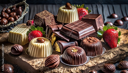 Smakowite, fantazyjne czekoladki. Ekskluzywny deser