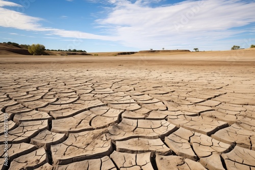 dry cracked earth during drought