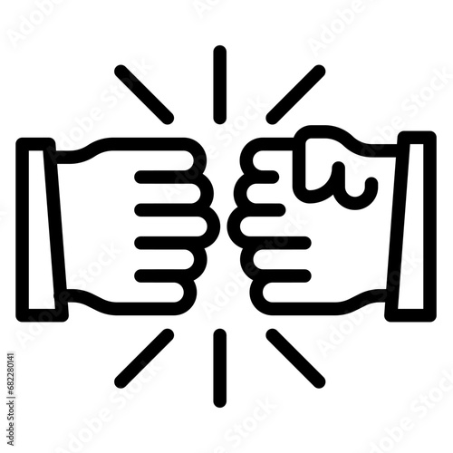 Respect Line Icon