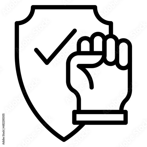 Assertiveness Line Icon