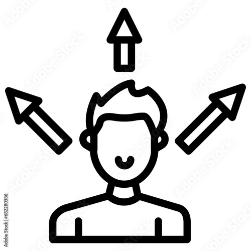 Decision Making Line Icon