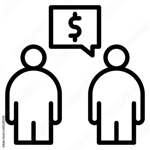 Negotiation Skills Line Icon