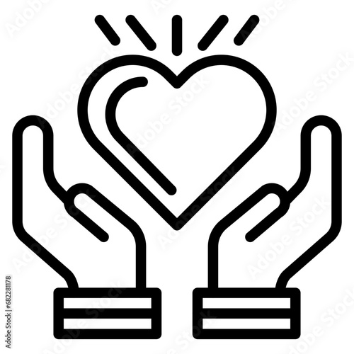 Respect Line Icon