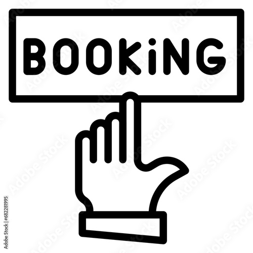 Booking Line Icon