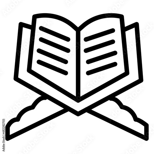 Quran Line Icon