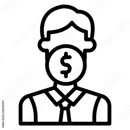 Hush Money Line Icon