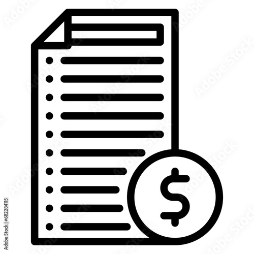 Bribery Checklist Line Icon