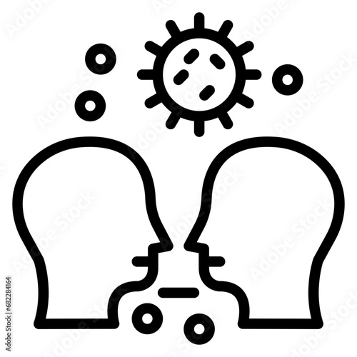 Infection Spread Line Icon
