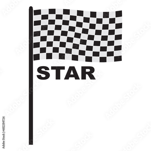 Race flag icon