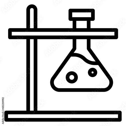 Erlenmeyer Line Icon