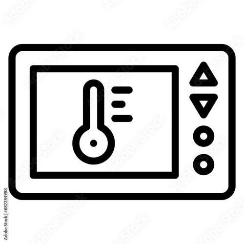 Thermostat Line Icon