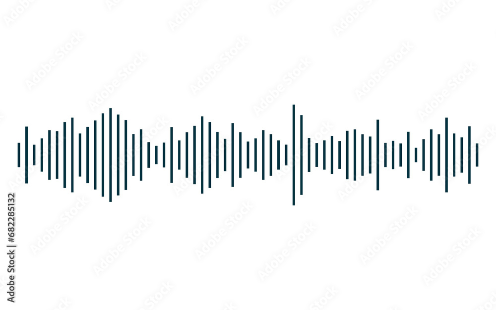 Audio frequency waveform, graphical representation of the voice signal. Audio frequency waveform, graphical representation of the voice signal.